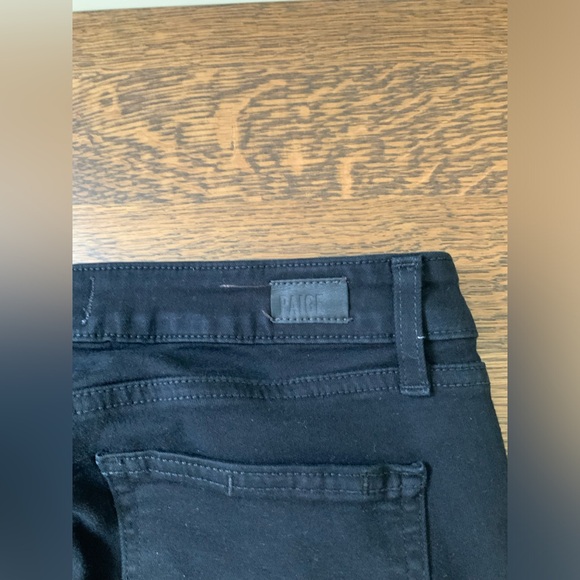 PAIGE Premium Women’s Verdugo Denim Cropped Jeans Pants Black Overdye Size 29 - Picture 15 of 16